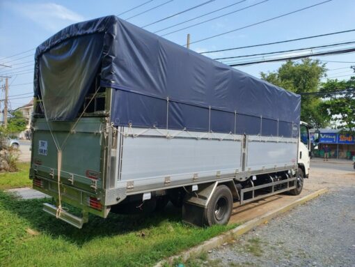 XE TẢI ISUZU 5 TẤN THÙNG MUI BẠT | ISUZU NQR 550 | THÙNG DÀI 6.2M - Image 2
