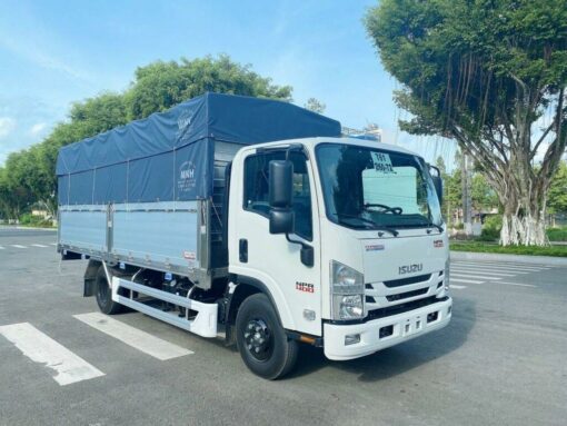 XE TẢI ISUZU 3.5 TẤN NPR 400 THÙNG MUI BẠT DÀI 5.2M