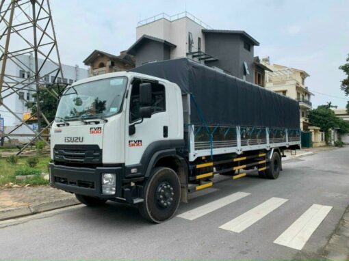 Xe Tải Isuzu 15 Tấn FVM 1500 Thùng Mui Bạt Tiêu Chuẩn