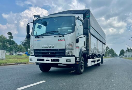 XE TẢI ISUZU 6.5 TẤN THÙNG MUI BẠT BỬNG NHÔM FULL INOX 304 – GARAGE LƯỢM