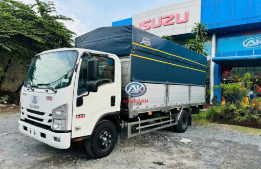 XE TẢI ISUZU 3.5 TẤN NPR 400 THÙNG MUI BẠT DÀI 5.2M