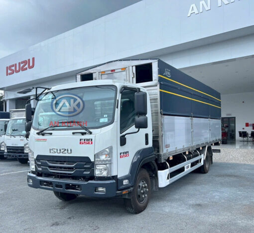 XE TẢI ISUZU FRR 650 THÙNG MUI BẠT BỬNG NHÔM 6.3T – GARAGE LƯỢM