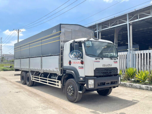 Xe Tải Isuzu 15 Tấn FVM 1500 Thùng Mui Bạt Bửng Nhôm Garage Lượm
